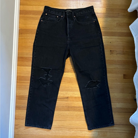 Denim Forum - Joni High Rise Loose in Black - Picture 4 of 8